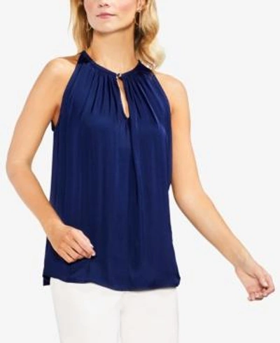 Shop Vince Camuto Sleeveless Keyhole Top In High Tide