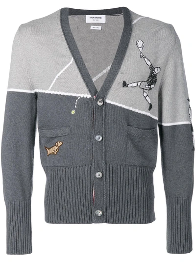 Shop Thom Browne Tennis Pro Cardigan