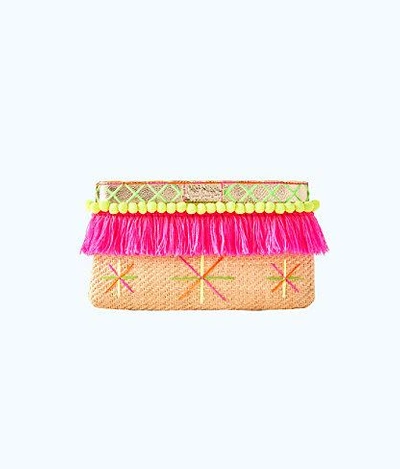 Shop Lilly Pulitzer Baja Clutch In Natural