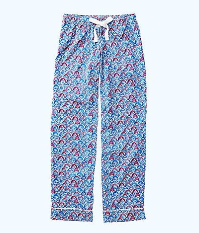 Shop Lilly Pulitzer Printed Pajama Pant - Red Right Return Engineered In Resort White Red Right Return