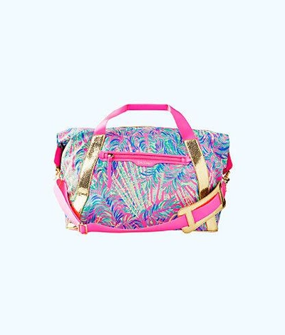 Shop Lilly Pulitzer Sunseekers Travel Tote Bag In Pink Sunset Coco Breeze