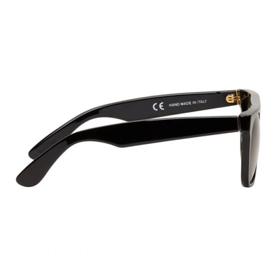 Shop Super Black Flat Top Sunglasses
