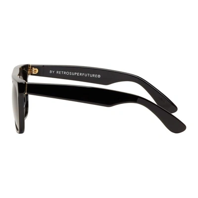 Shop Super Black Flat Top Sunglasses