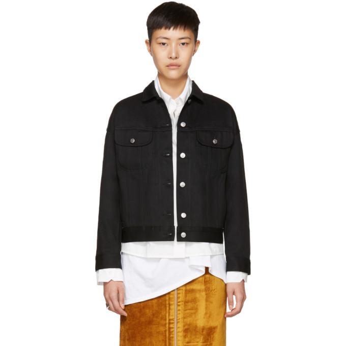 acne studios black denim jacket