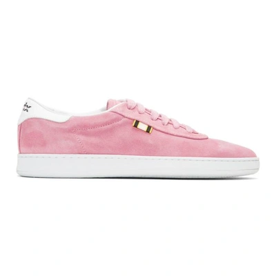 Shop Aprix Pink Suede Apr-002 Sneakers