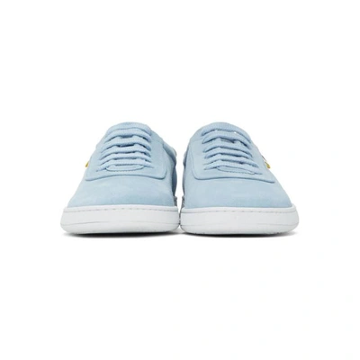 Shop Aprix Blue Suede Apr-002 Sneakers In Powder Blue