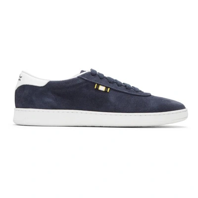 Shop Aprix Navy Suede Apr-002 Sneakers