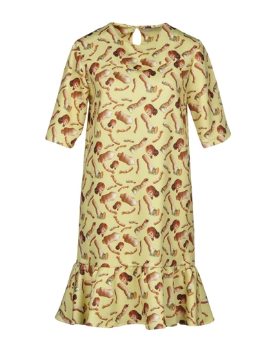 Shop Giorgia Fiore Short Dress In Yellow