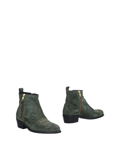 Shop Alexander Hotto Ankle Boot In Green