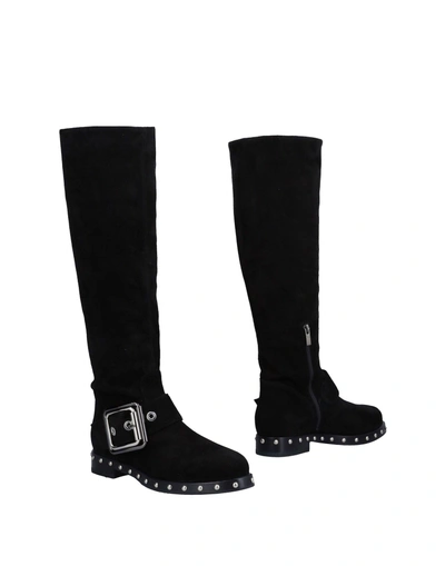 Shop Le Silla Knee Boots In Black