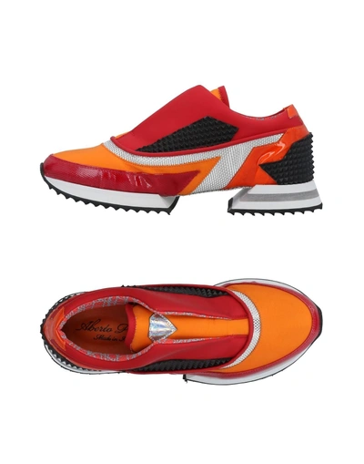 Shop Alberto Premi Sneakers In Orange