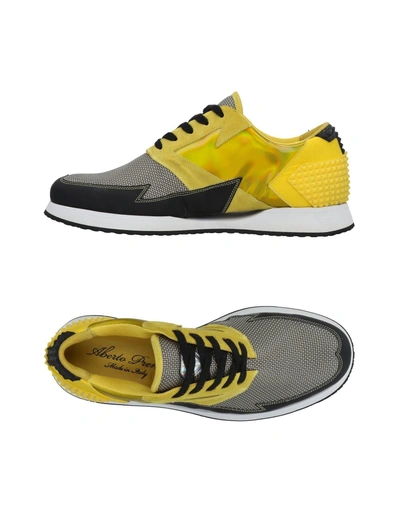 Shop Alberto Premi Sneakers In Yellow