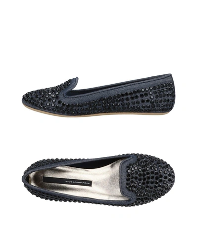 Shop Atos Lombardini Loafers In Blue