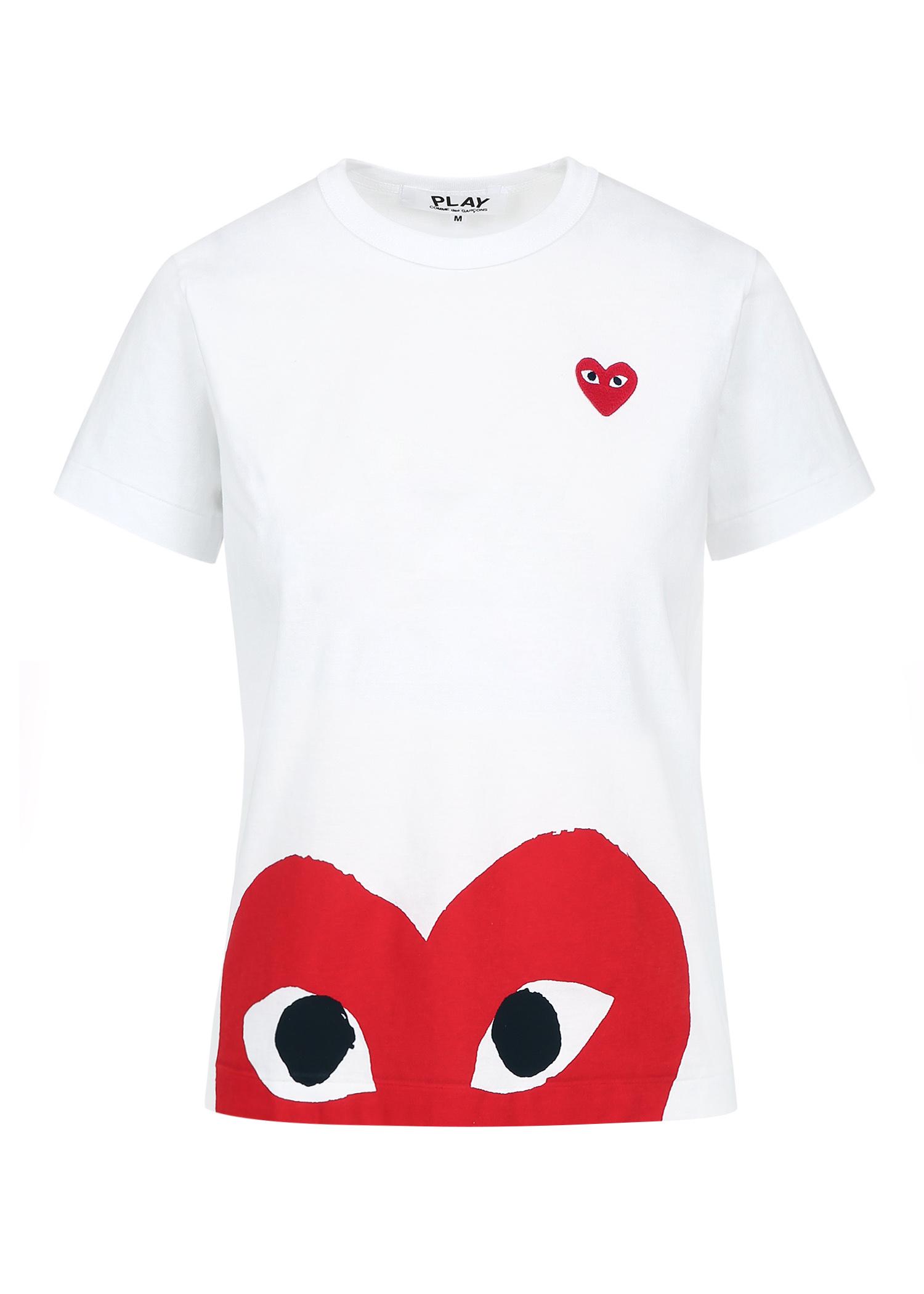 heart print t shirt