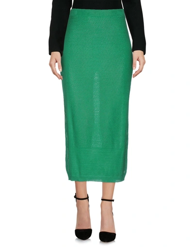 Shop Antonio Marras 3/4 Length Skirts In Light Green