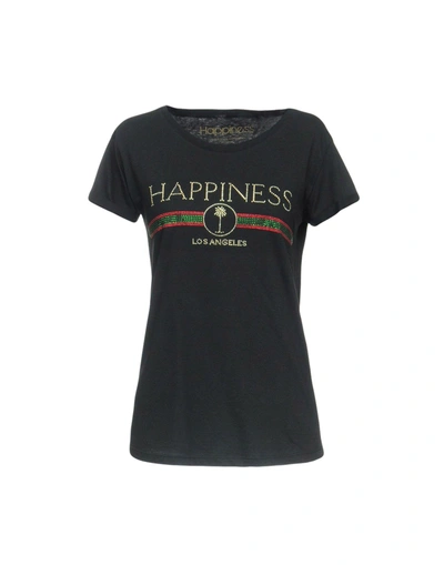 Shop Happiness T-shirt In Black