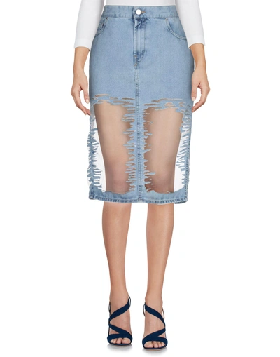 Shop Diesel Denim Skirt In Blue