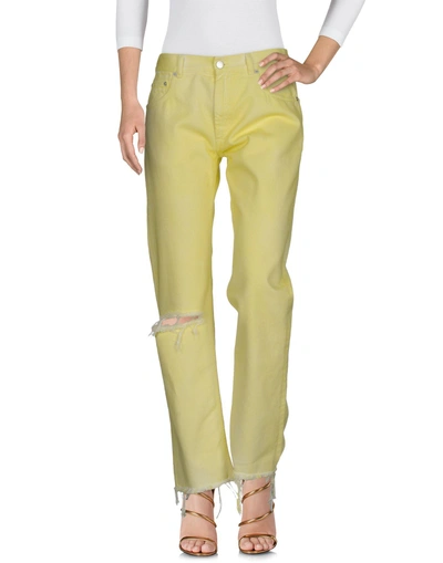 Shop Alyx Jeans In Light Yellow