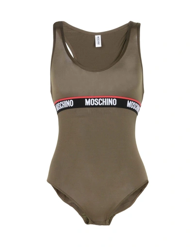 Shop Moschino In Military Green