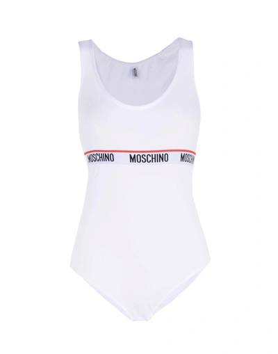 Shop Moschino Bodysuit In White