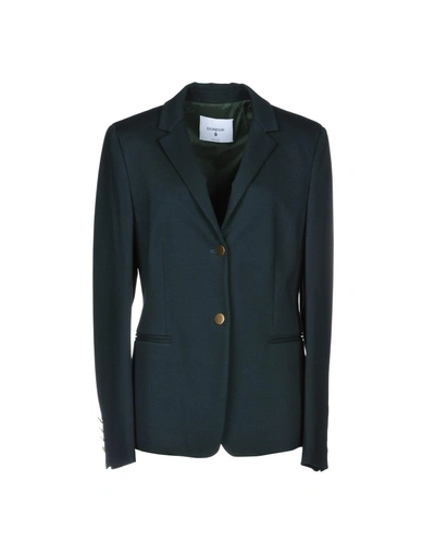 Shop Dondup Suit Jackets In Dark Green