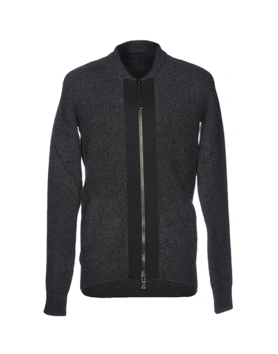 Shop Diesel Black Gold Cardigan In Steel Grey