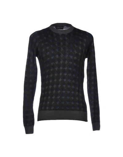 Shop Diesel Black Gold Sweaters In Steel Grey