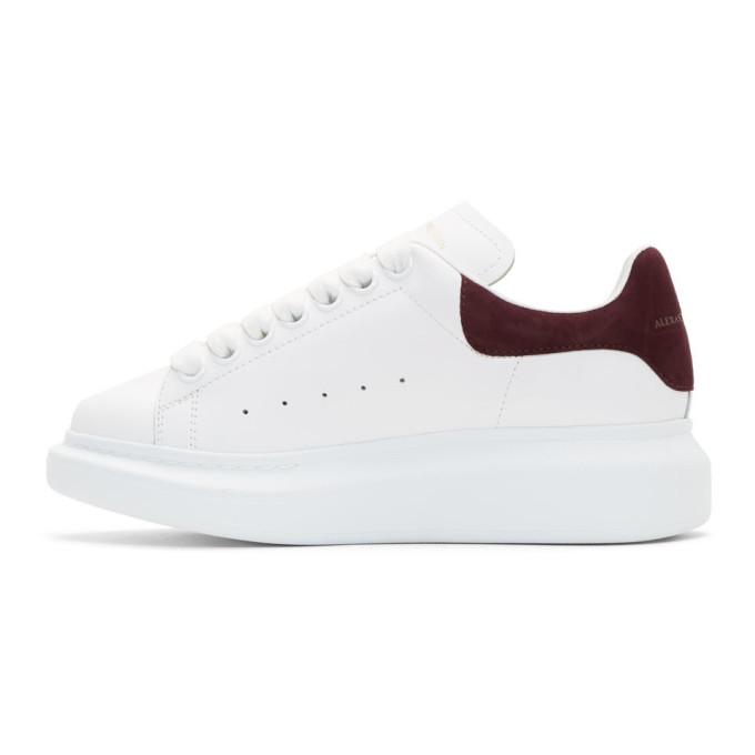burgundy alexander mcqueen sneakers