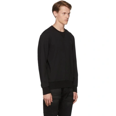 Shop Alexander Mcqueen Black Crepe Sport Sweatshirt In 1000 Black