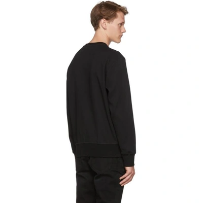 Shop Alexander Mcqueen Black Crepe Sport Sweatshirt In 1000 Black