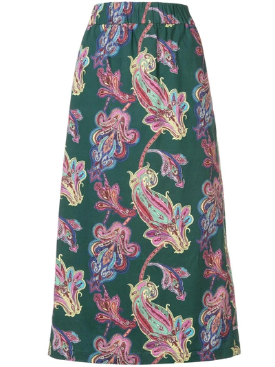 paisley print skirt