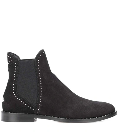 Shop Jimmy Choo Merril Suede Ankle Boots In Black