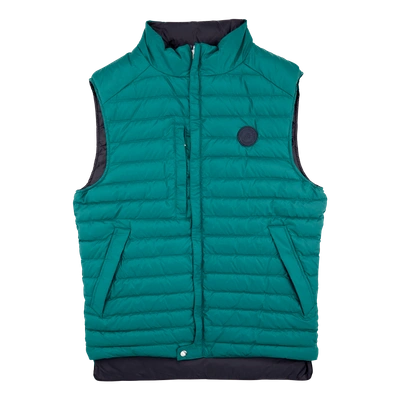 Shop Vilebrequin Unisex Sleeveless Down Jacket Solid In Green
