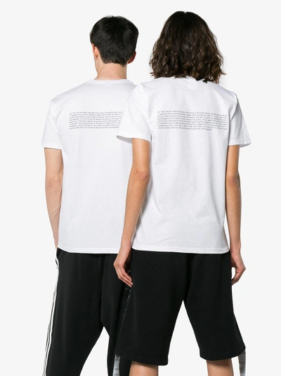 Shop Just A T-shirt Jason Fulford Shroom Print T-shirt In White
