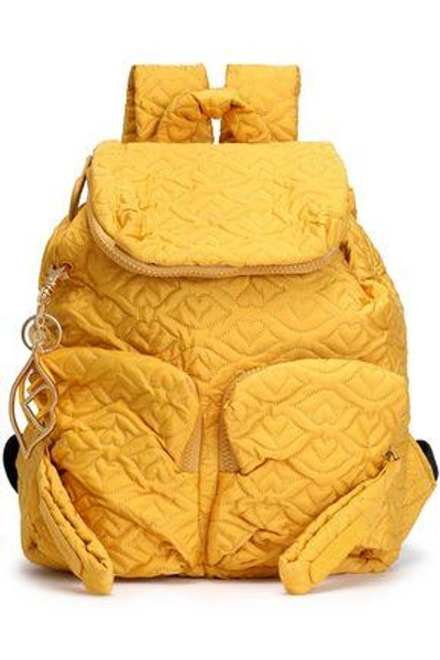 Shop See By Chloé Woman Joyrider Bisou Quilted Shell Backpack Marigold