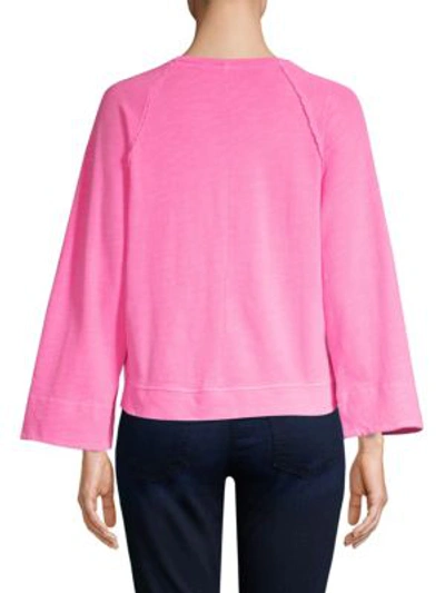 Shop Splendid Surfside Pullover Sweater In Neon Pink