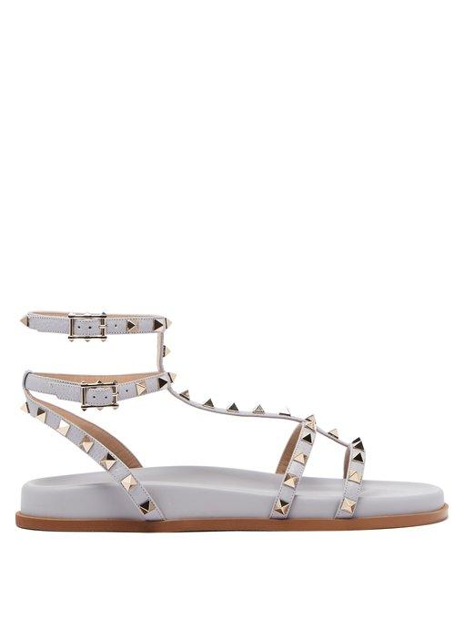 valentino submerge rockstud leather sandals