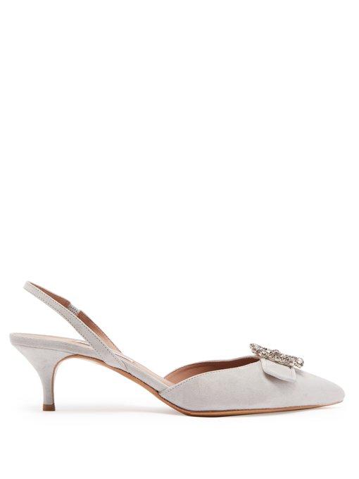 light grey slingback shoes