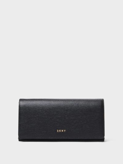 Shop Donna Karan Sutton Large Wallet In Black