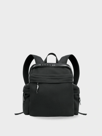 Shop Donna Karan Logo Backpack In Black