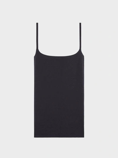 Shop Donna Karan Classic Cotton Smoothing Camisole In Black/cream