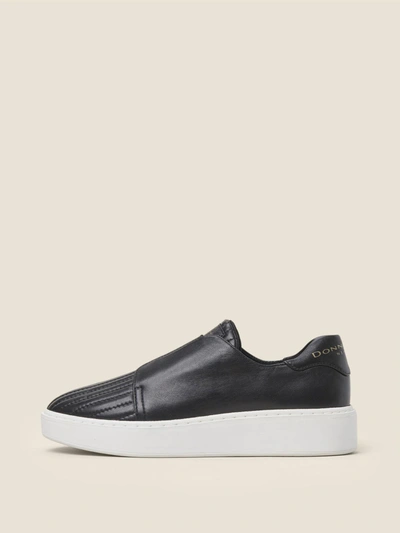 Shop Donna Karan Park Quilted Platform Slip On Sneaker In Black
