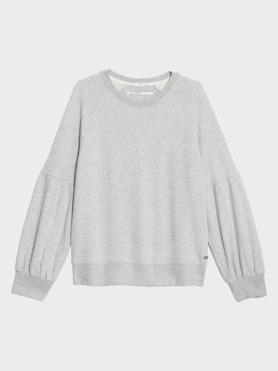 Shop Donna Karan Drop Shoulder Sweatshirt In Dove Grey
