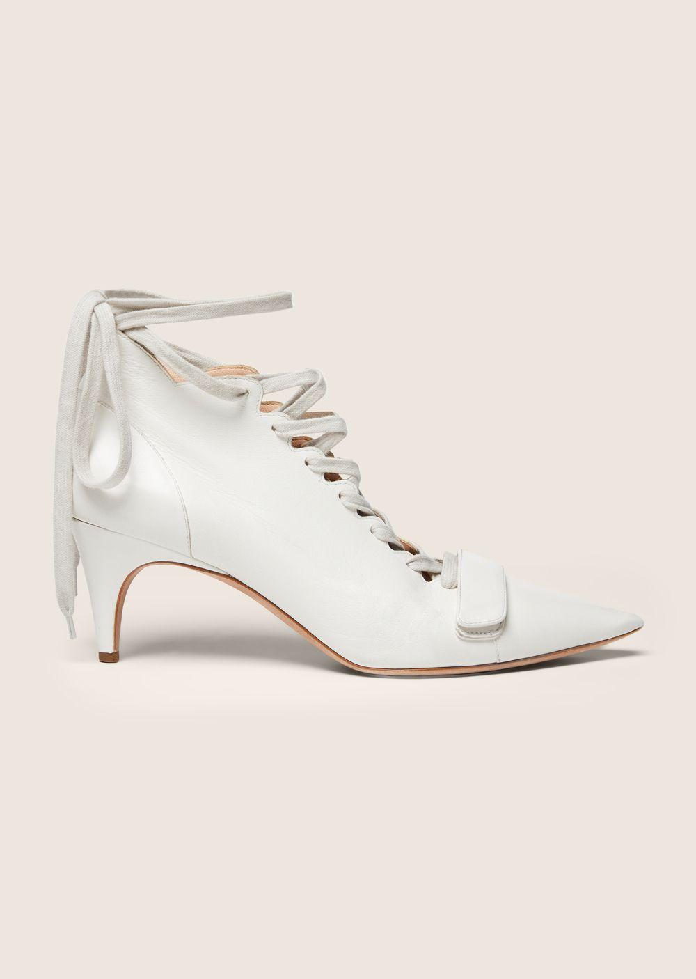 white lace bootie