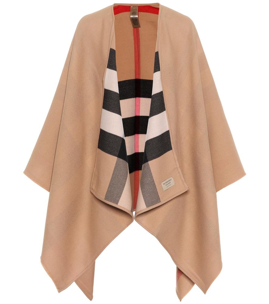 burberry merino wool cape