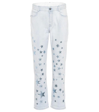 Shop Stella Mccartney Star Skinny Boyfriend Jeans In Blue