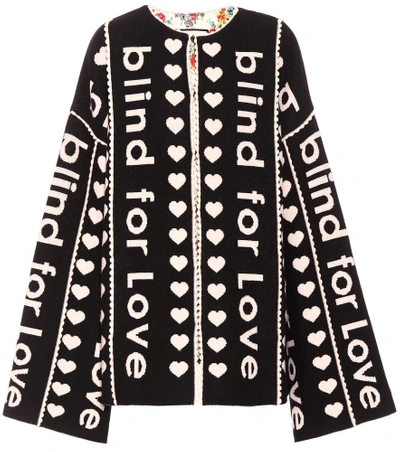 Shop Gucci Jacquard Wool Coat