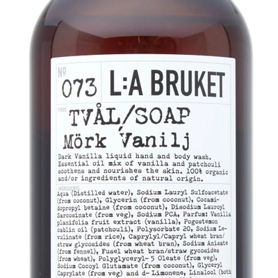 Shop L:a Bruket Dark Vanilla Hand & Body Wash In N/a
