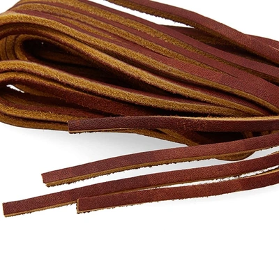 Shop Red Wing 80" Chestnut Leather Laces In Brown