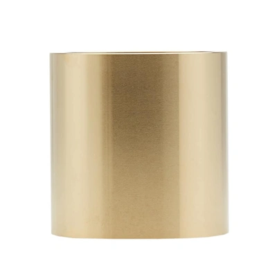 Shop Minimalux Machined Brass Pot 60 In Gold